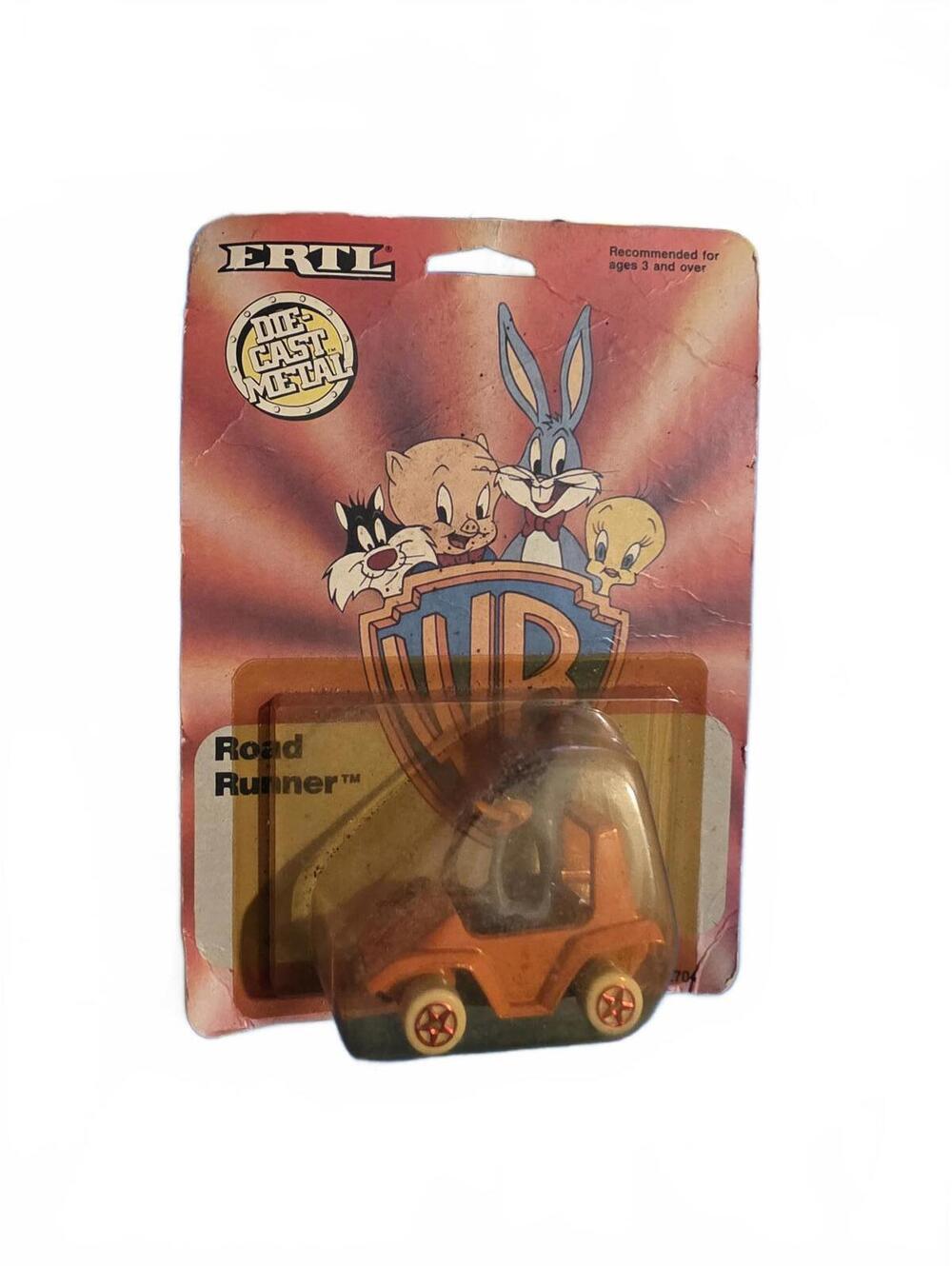 Vtg 1988 ERTL Die-Cast Metal Road Runner Toy Vehicle Car